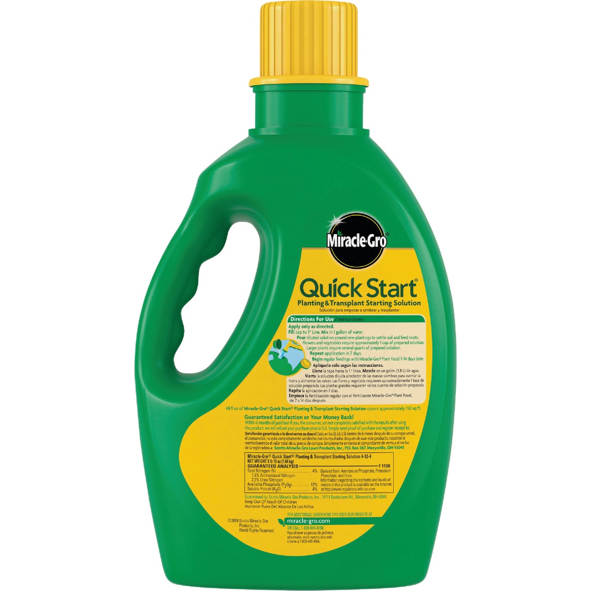 Miracle-Gro Quick Start 48 Oz. Liquid Planting & Transplant Starting Solution Image 7