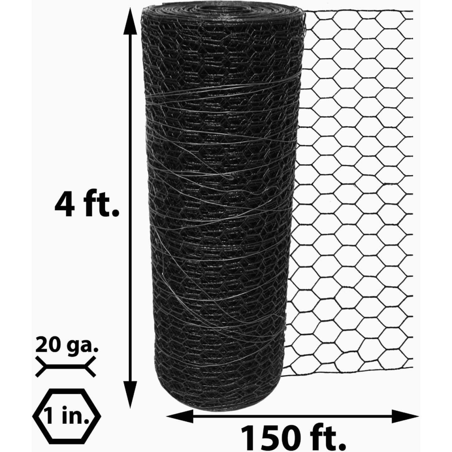 Acorn 1 In. x 48 In. H. x 150 Ft. L. Hexagonal Vinyl-Coated Wire Poultry Netting Image 2