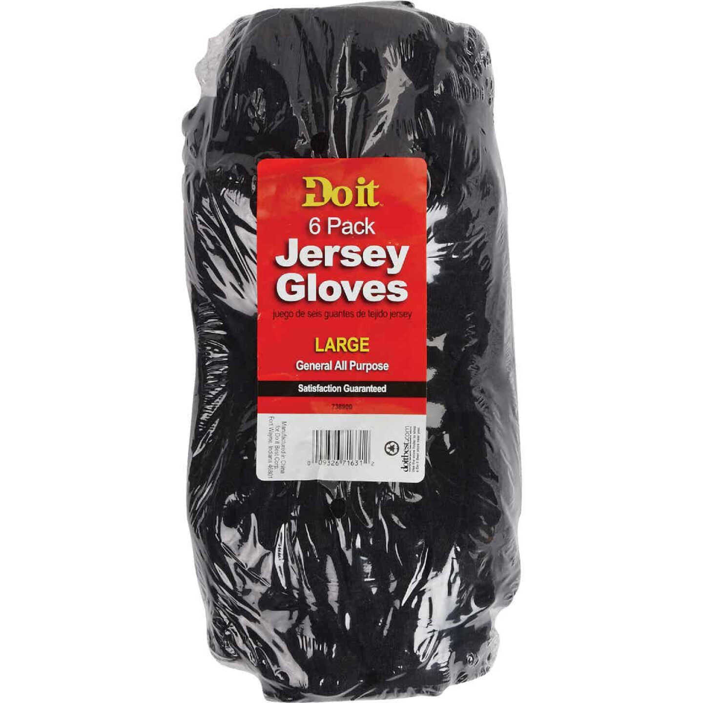 Do it Best Men's Large Jersey Work Glove (6-Pack) Image 2