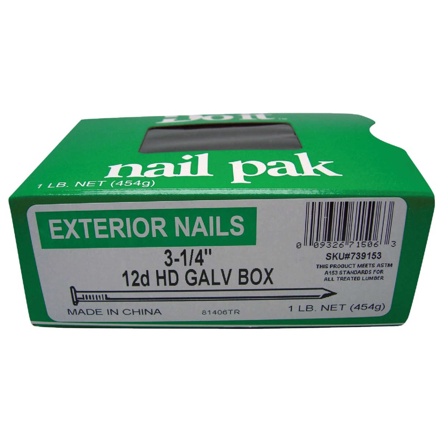 Do it 12d x 3-1/4 In. 10-1/2 ga Hot Galvanized Box Nails (88 Ct., 1 Lb.) Image 2