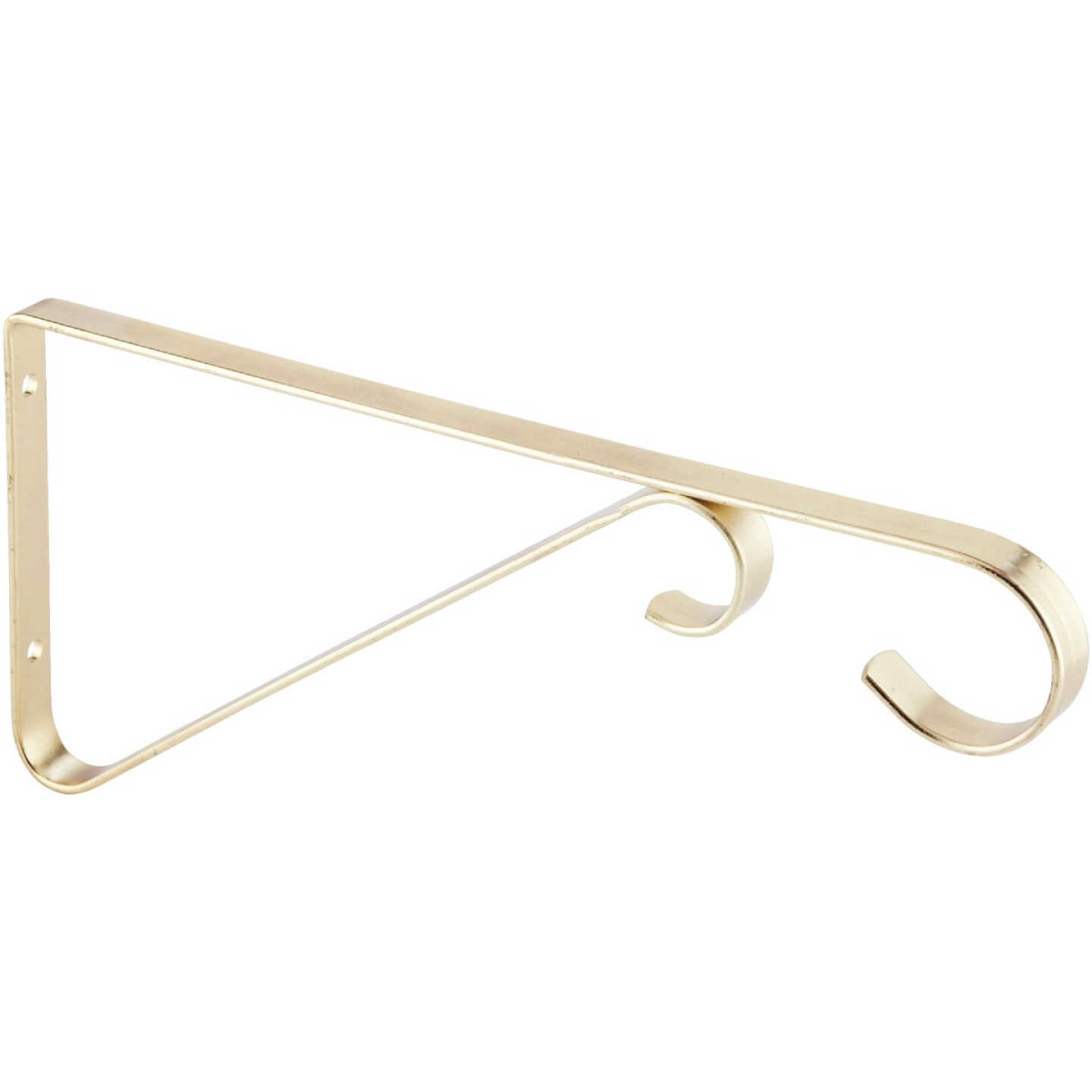 National Hardware 9 In. Brass Steel Hanging Plant Bracket Image 4
