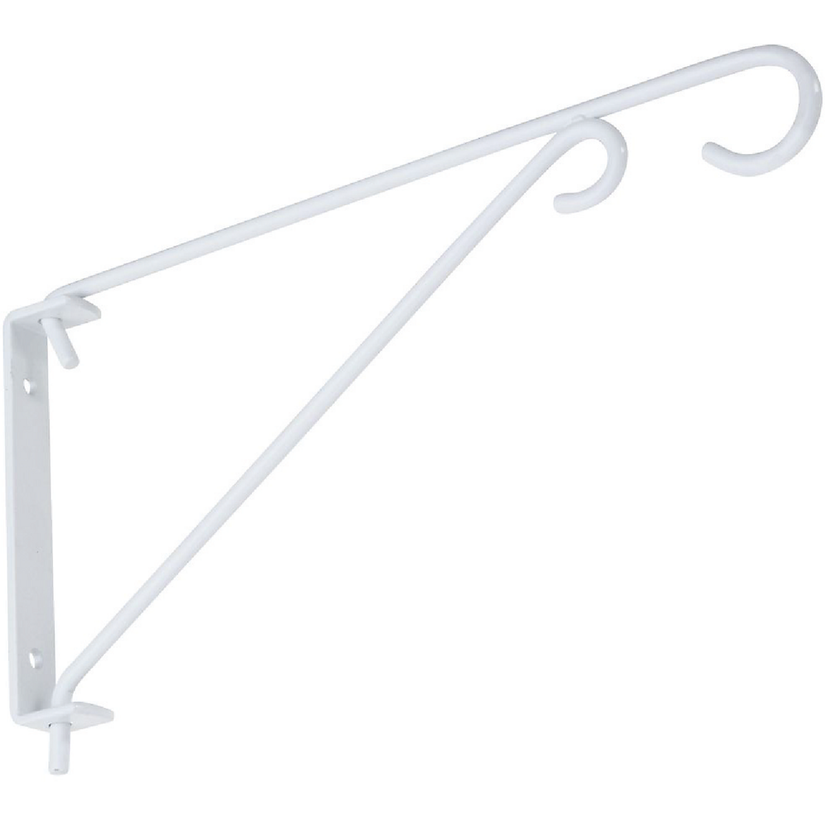 National Hardware 9 In. White Steel Swivel Hanging Plant Bracket