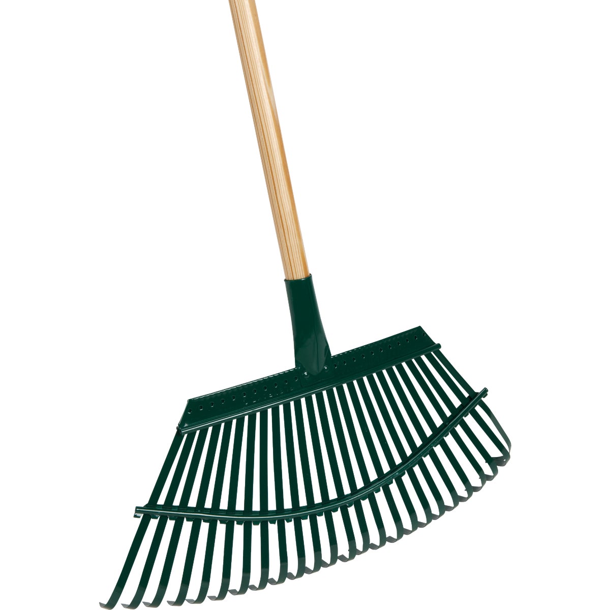 Corona 19 In. Steel Head Lawn and Leaf Rake with 54 In. Wood Handle (25-Tine)