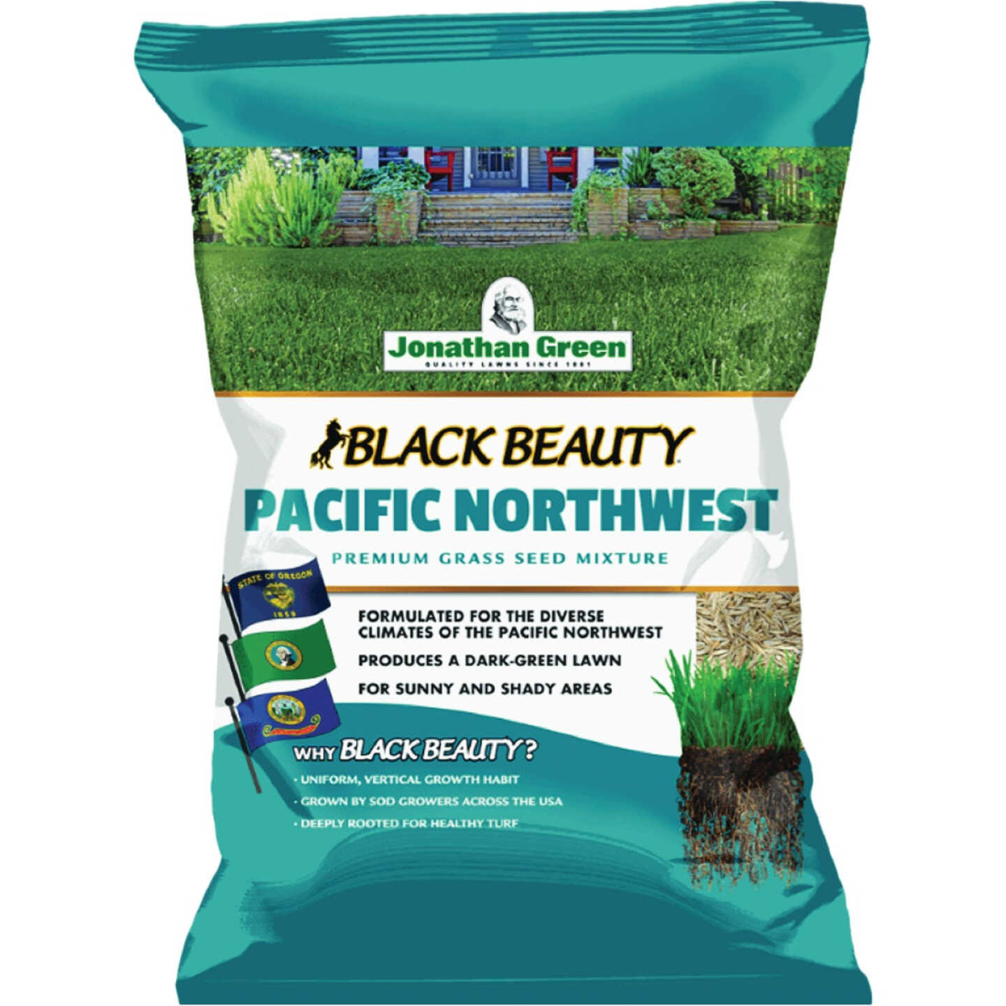 Jonathan Green Black Beauty Pacific Northwest 3 Lb. 2250 Sq. Ft. Coverage Tall Fescue Grass Seed Image 1