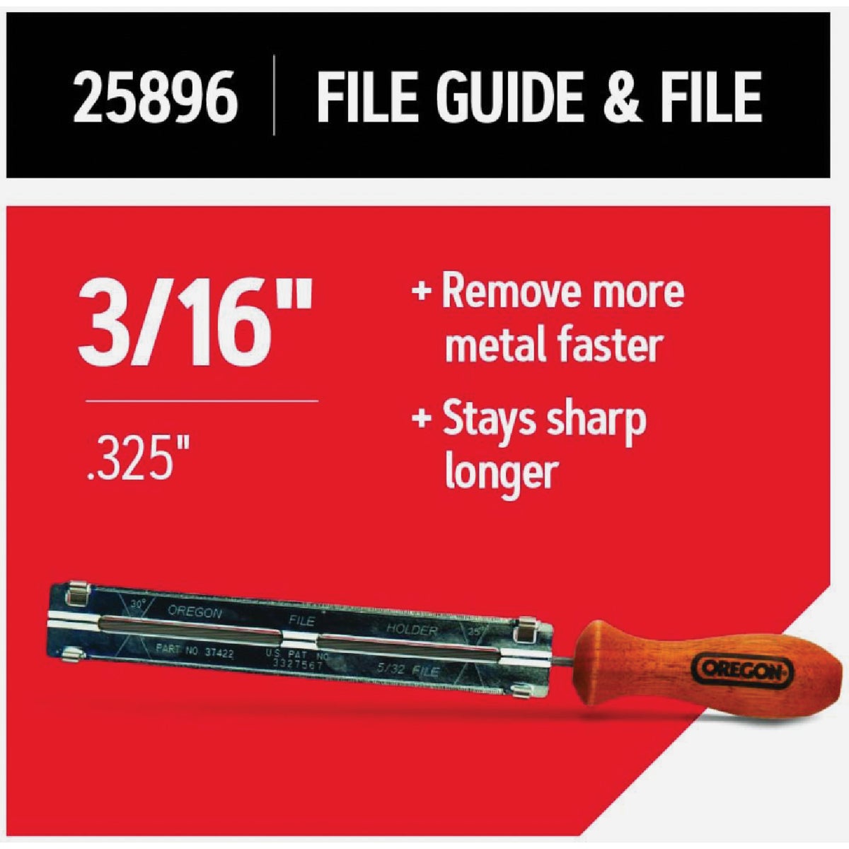 Oregon 3/16 In. Chainsaw File Guide Image 2