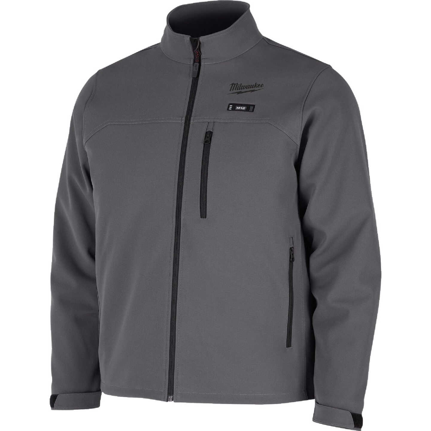 Milwaukee M12 TOUGHSHELL Men's Gray Cordless Heated Jacket, L Image 4