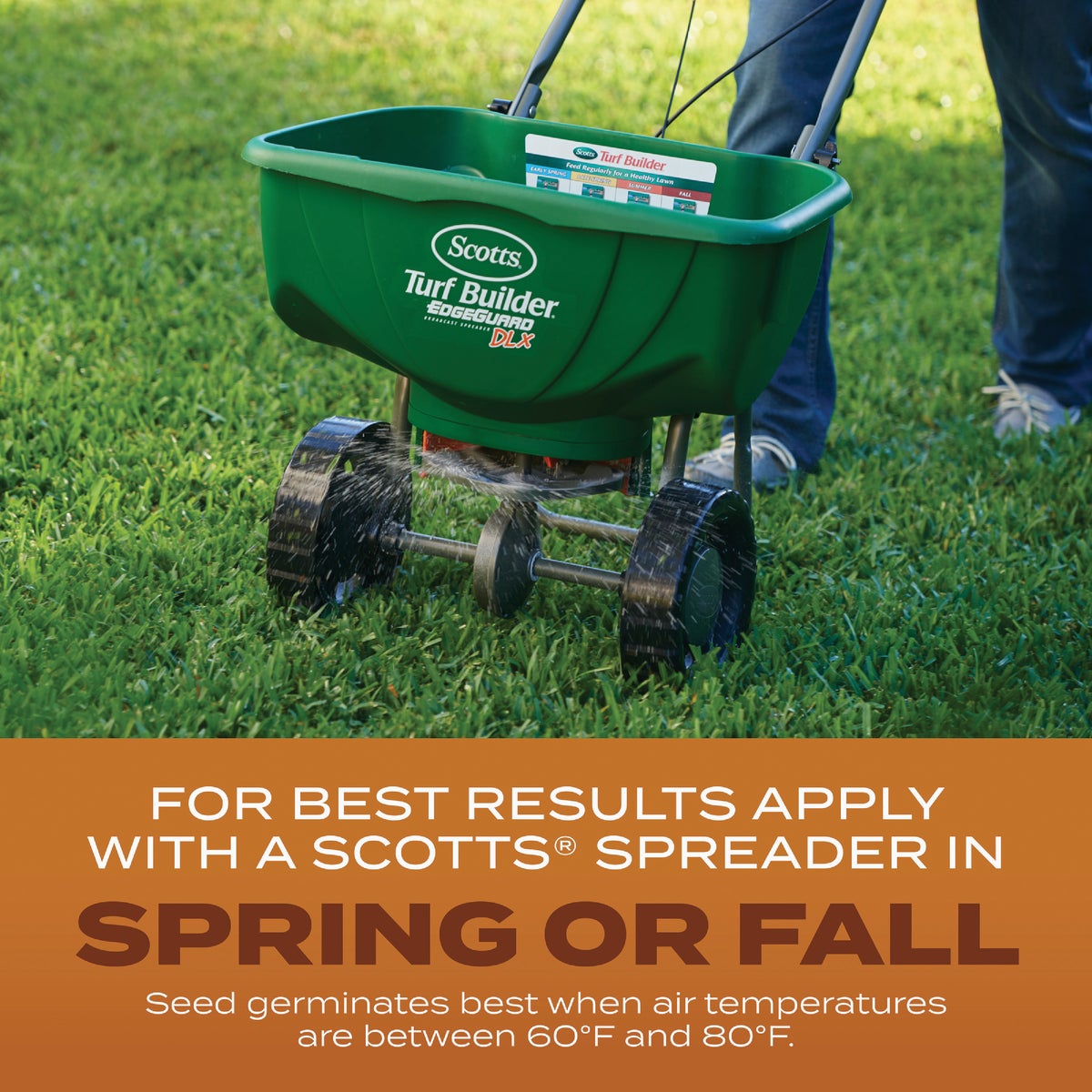 Scotts Turf Builder 2.4 Lb. 200 Sq. Ft. High Traffic Mix Grass Seed, Fertilizer, and Soil Improver Combination Image 5