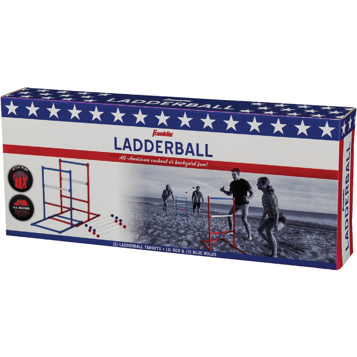 Franklin USA Red, White, & Blue Ladderball Backyard Game Image 2