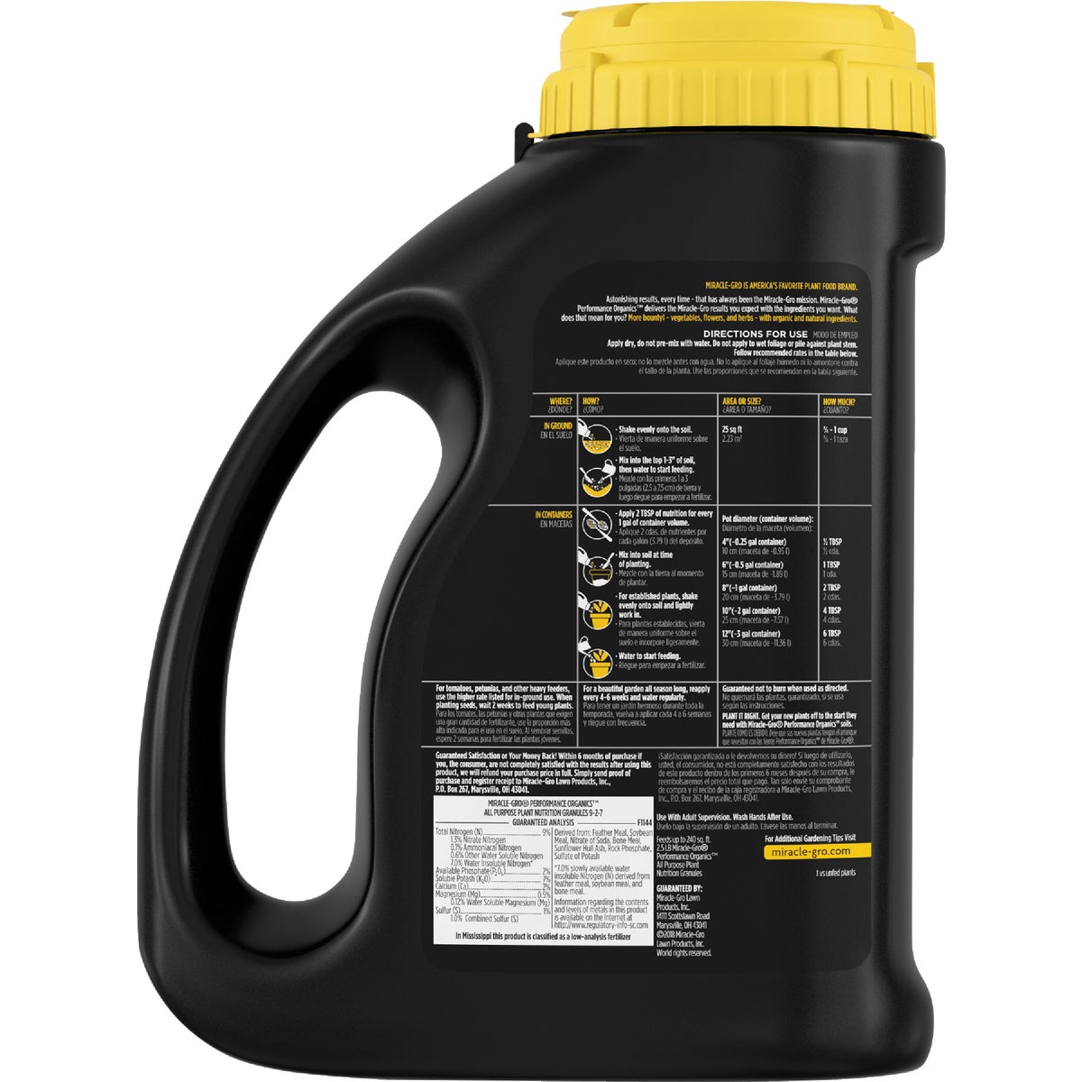 Miracle-Gro Performance Organics 2.5 Lb. All Purpose Plant Nutrition Granules Image 2