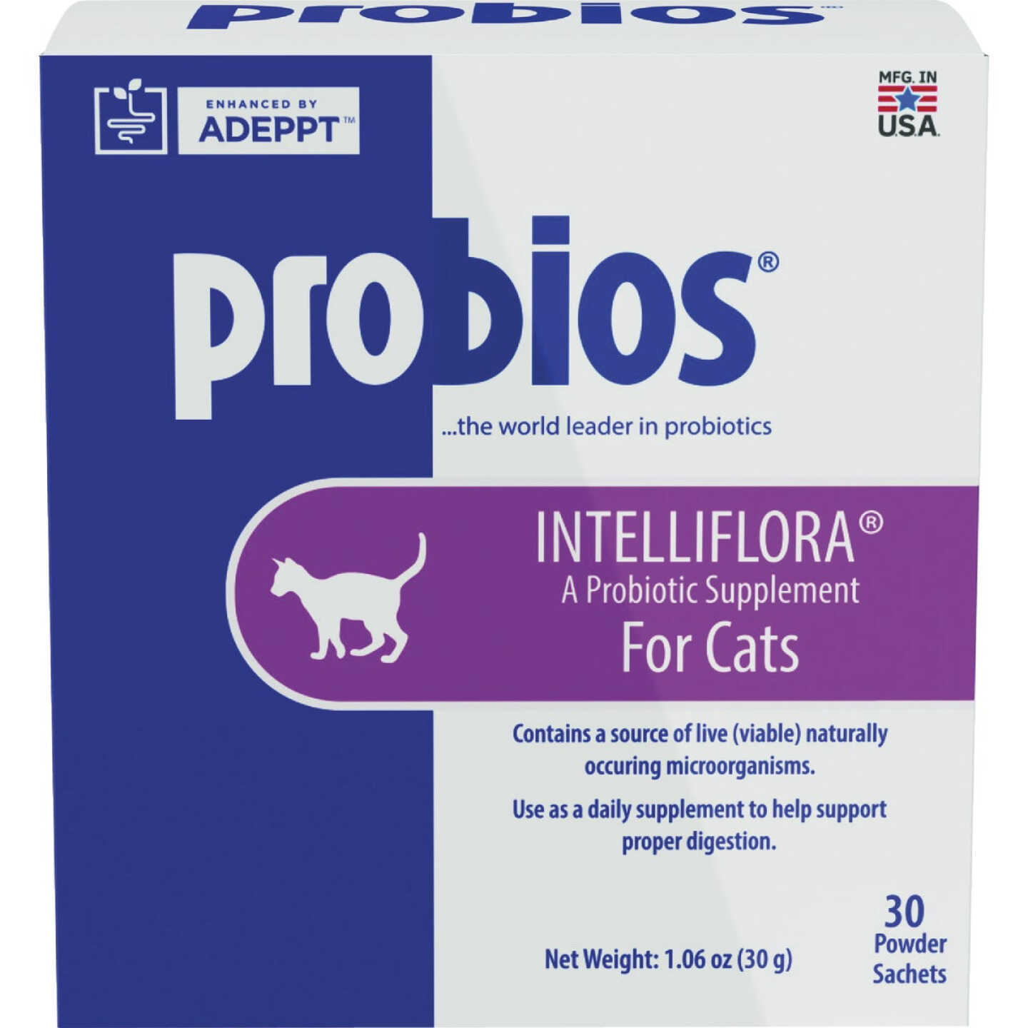 Probios Intelliflora Probiotic Cat Supplement (30-Count) Image 1