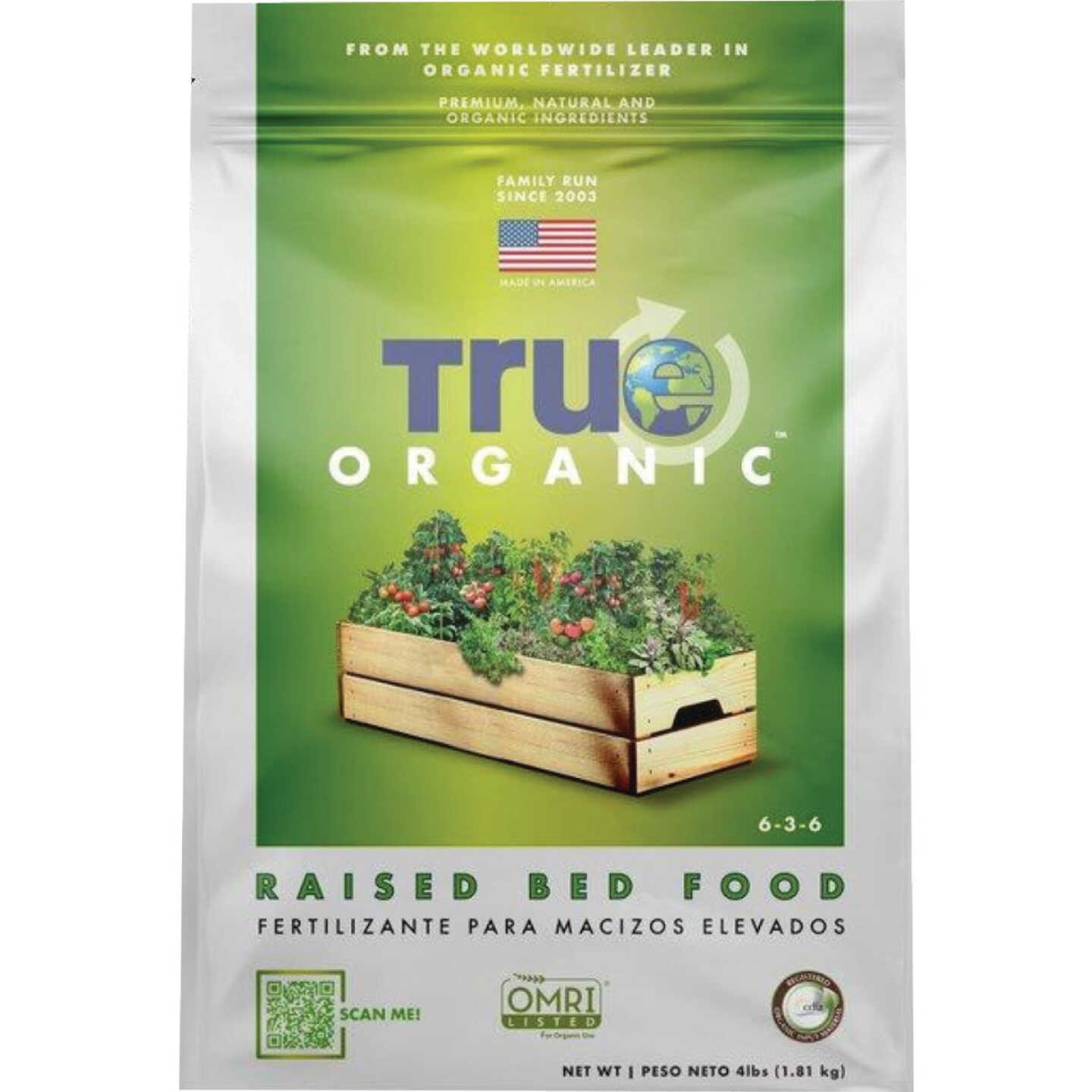 True Organic 4 Lb. 6-3-6 Raised Bed Dry Plant Food Image 1