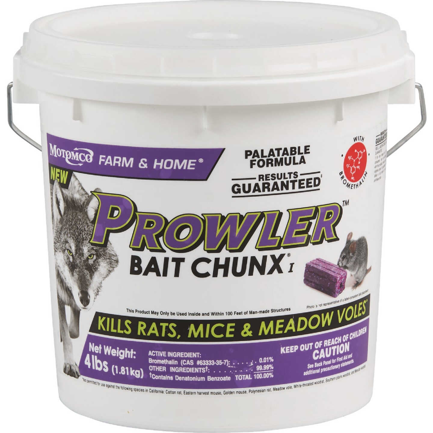 Prowler 4 Lb. Rats, Mice, & Meadow Voles Bait Chunx Image 1