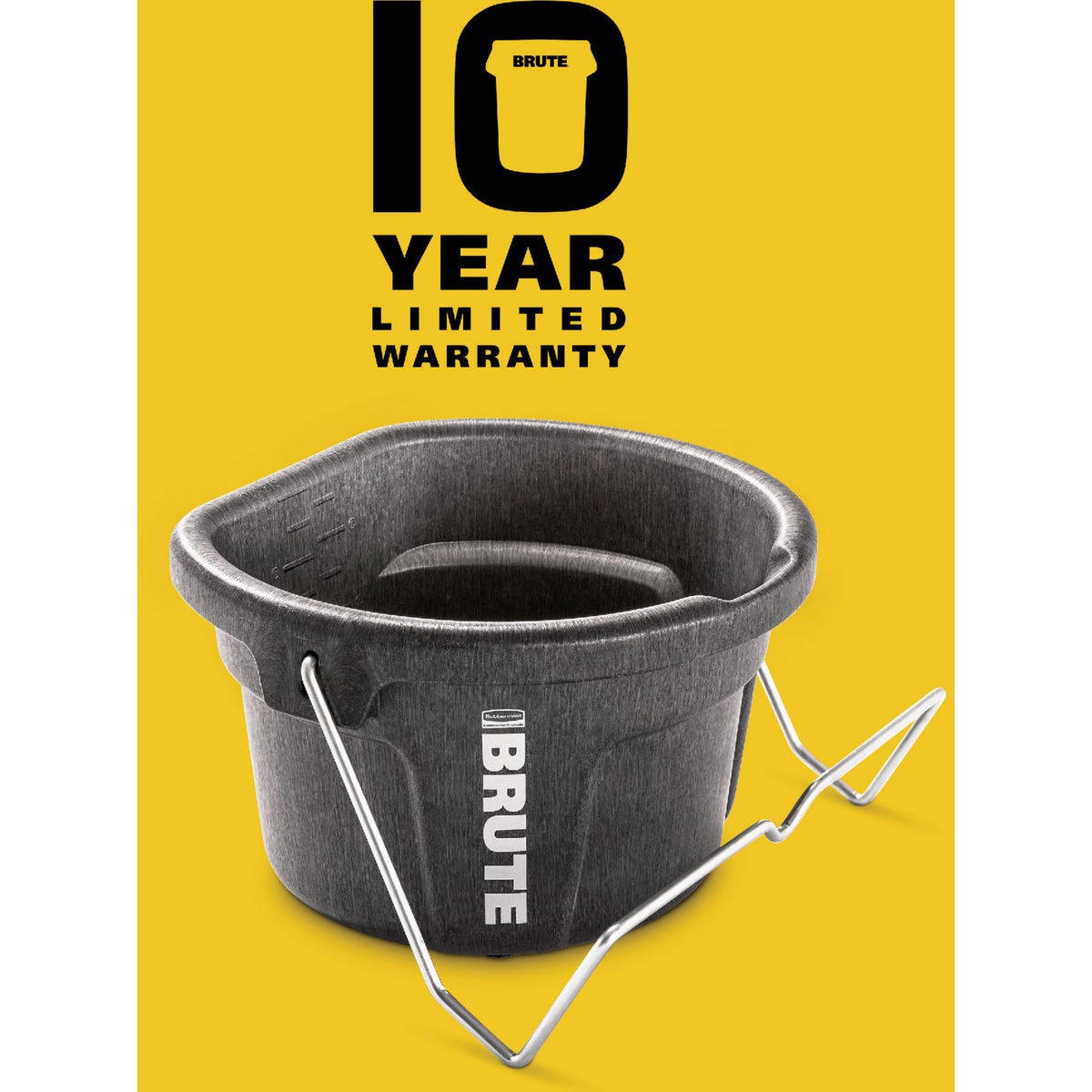 Rubbermaid Commercial Brute 2 Gal. 3-in-1 Flat Back Bucket Image 2