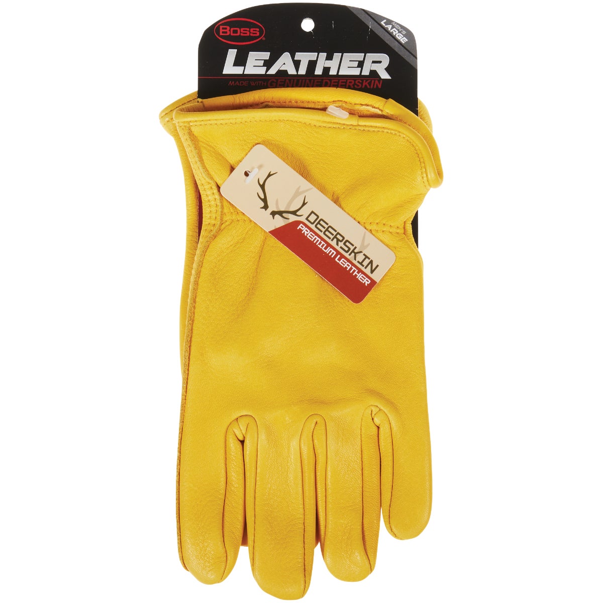 Boss Men's Large Premium Deerskin Leather Driver Glove Image 2