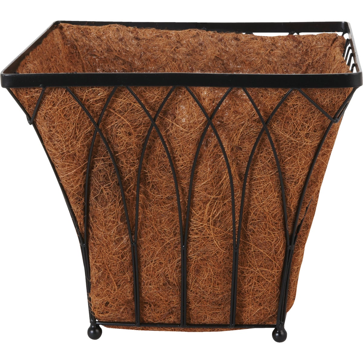 Best Garden 14 In. Steel Rod Black Planter Image 2