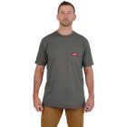 Milwaukee GridIron 2XL Gray Short Sleeve Heavy-Duty Pocket T-Shirt Image 3