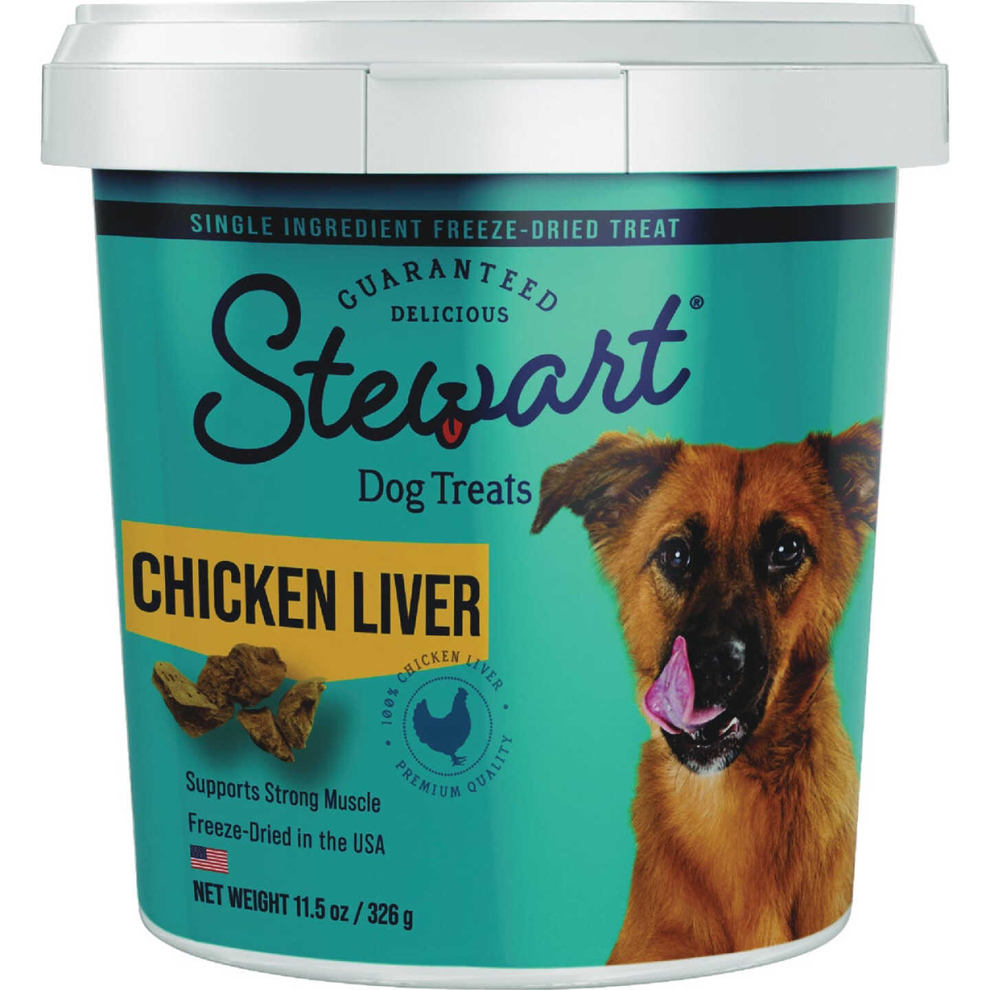 Stewart 11.5 Oz. Freeze-Dried Chicken Liver Dog Treat Image 1