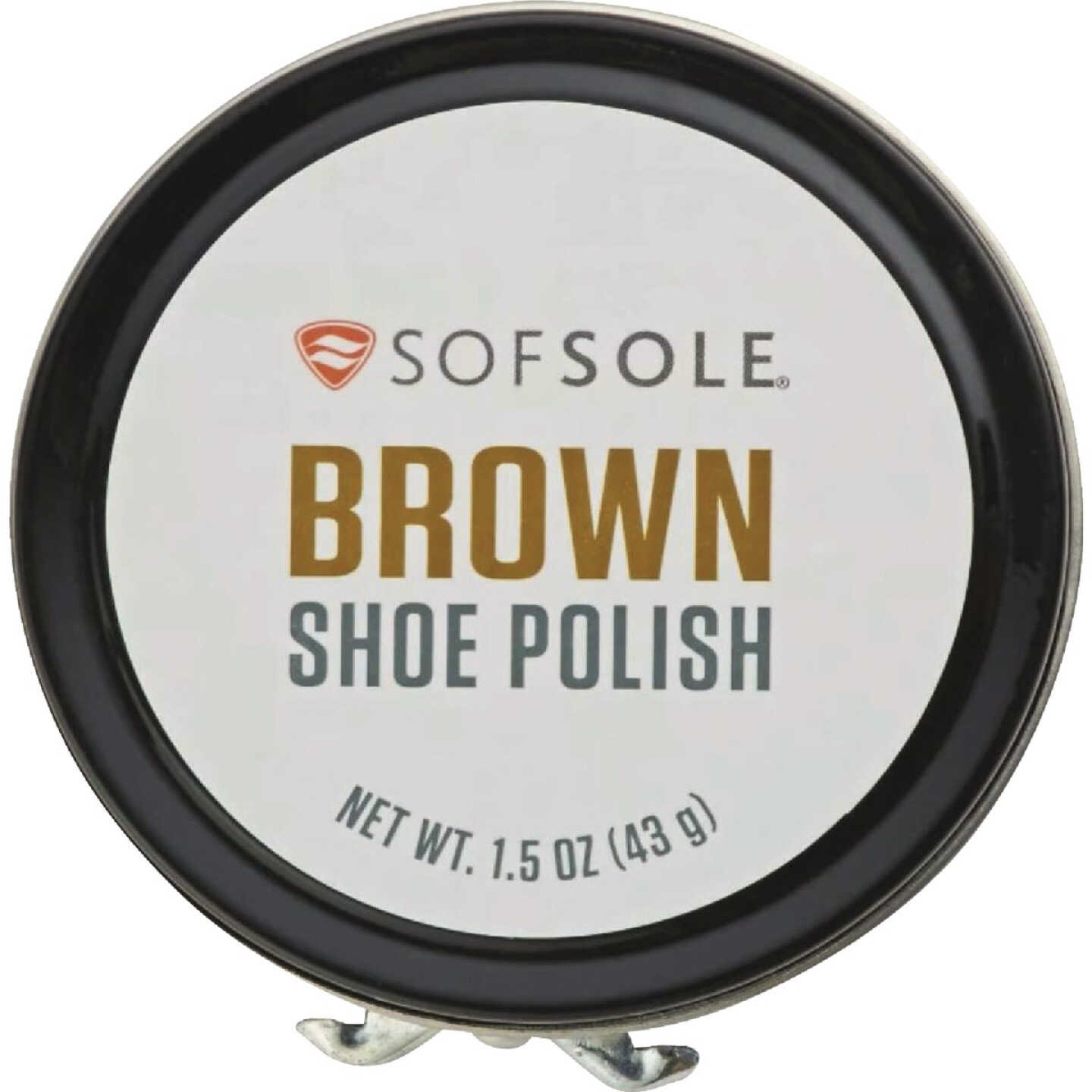 Sof Sole 1.5 Oz. Brown Shoe Polish Image 1