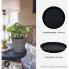 HC Companies 10 In. Black Classic Saucer Image 2