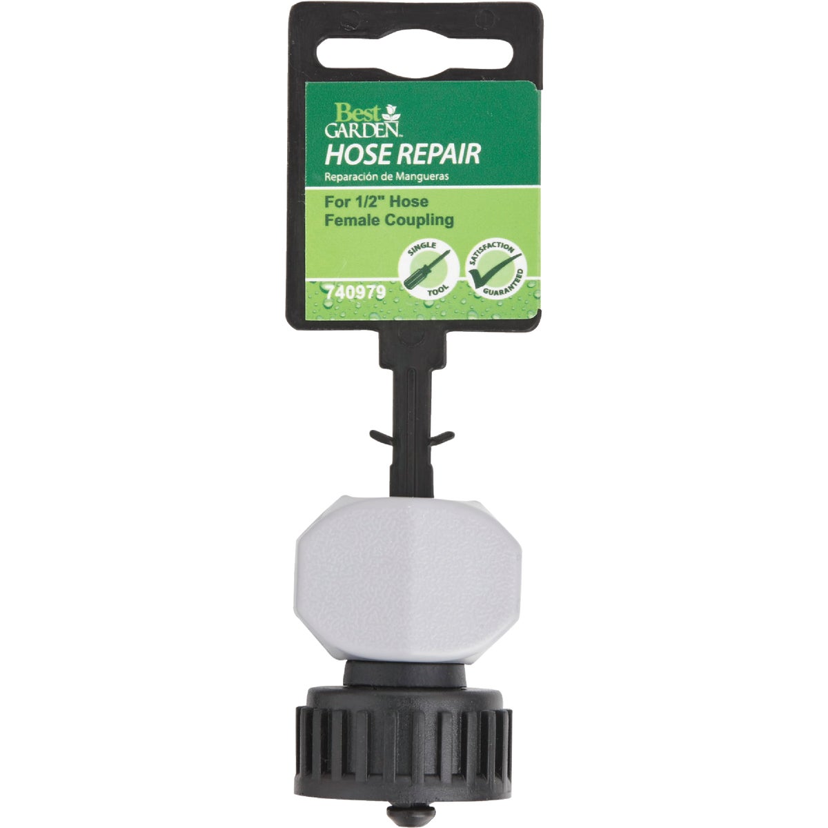 Best Garden 1/2 In. Female Poly Hose End Mender Hose Coupling Image 2