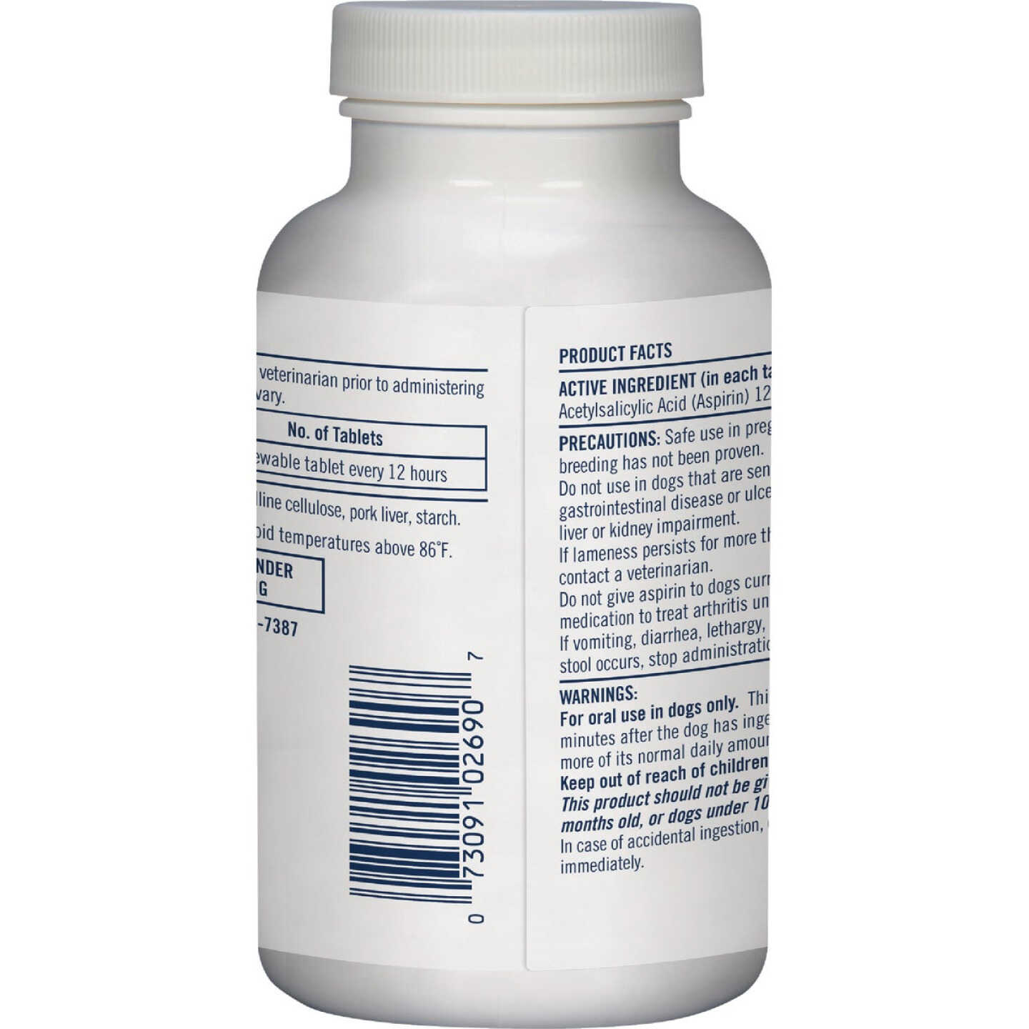 PetArmor 10 to 50 Lb. Canine Aspirin Tablets (75-Pack) Image 5