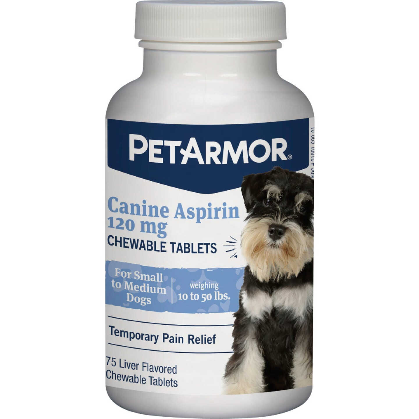 PetArmor 10 to 50 Lb. Canine Aspirin Tablets (75-Pack) Image 1
