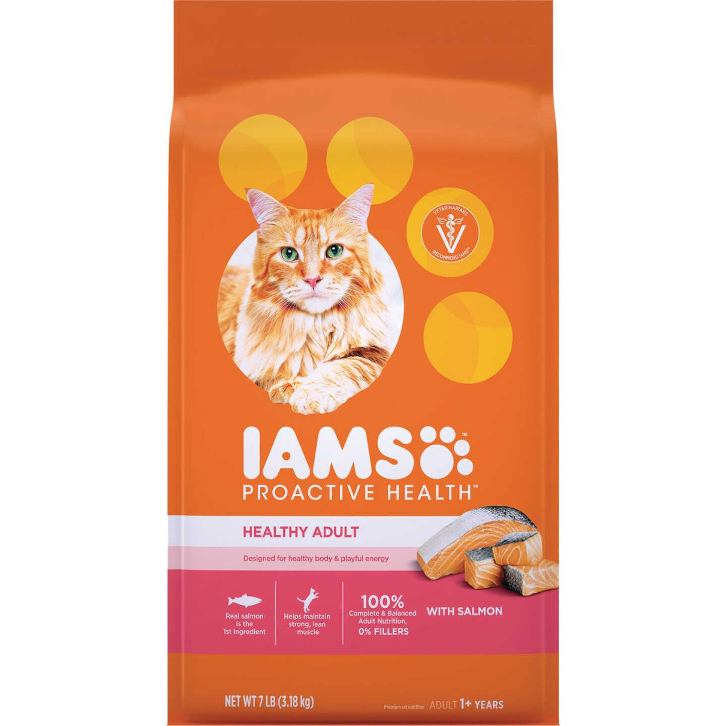 Iams Proactive Health 7 Lb. Salmon & Tuna Flavor Adult Dry Cat Food Image 1