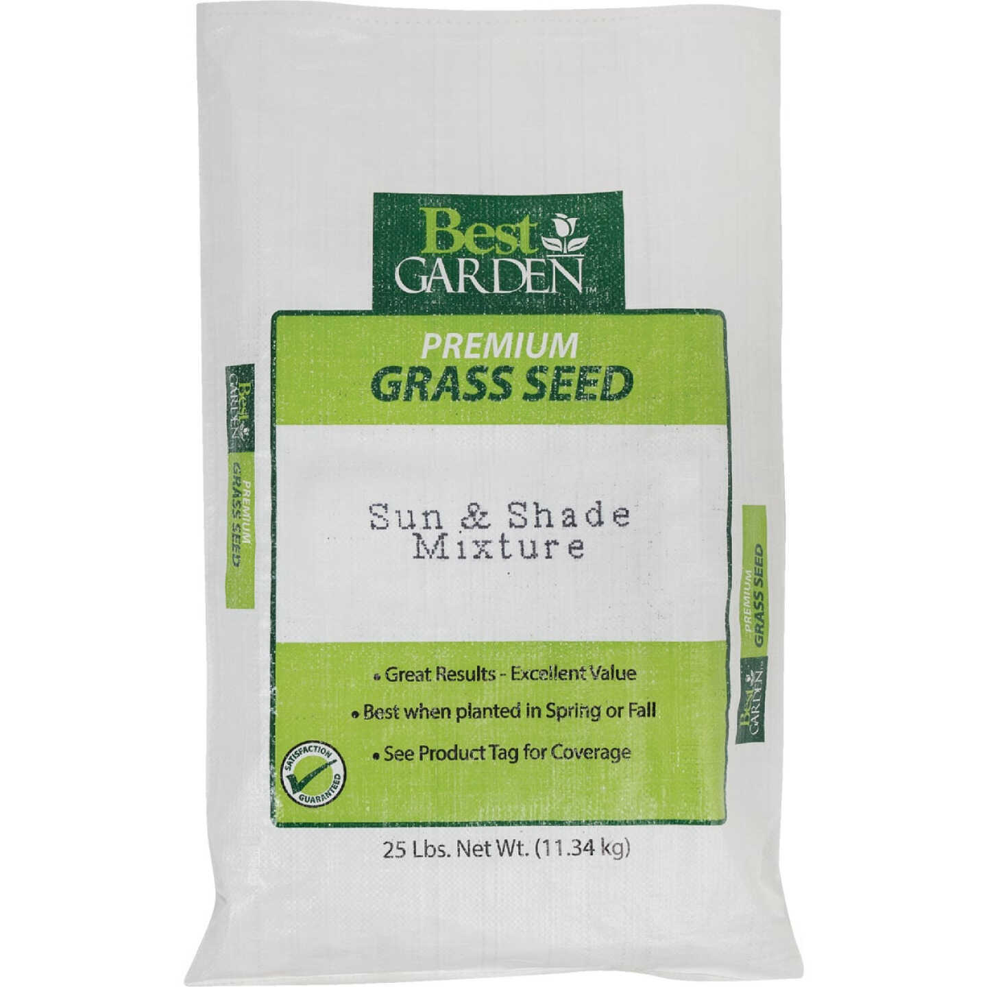 Best Garden 25 Lb. 6250 Sq. Ft. Coverage Sun & Shade Grass Seed Image 1