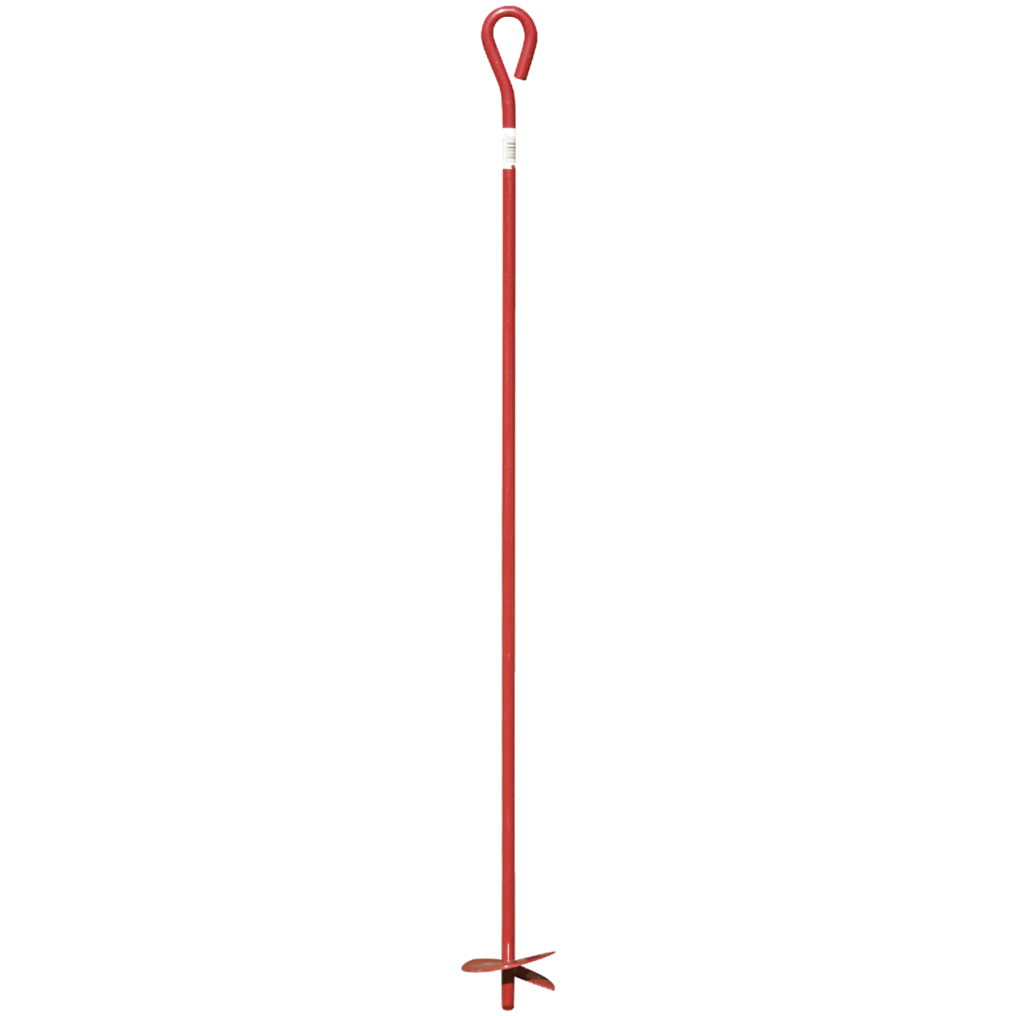 Midwest Air Tech 4 In. x 40 In. Red Steel Screw-In Earth Anchor Image 1