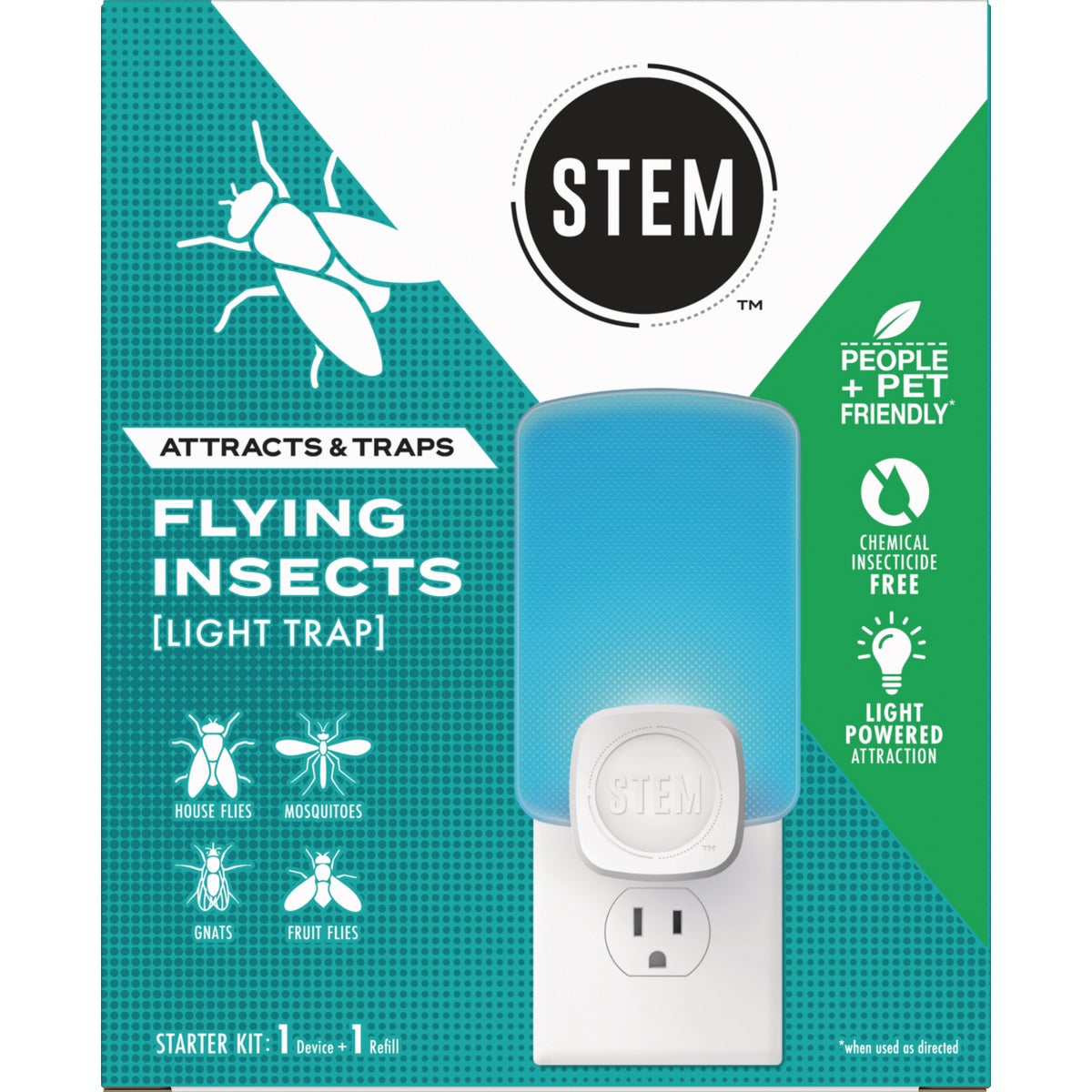 Stem Reusable Indoor Flying Insects Light Trap Starter Kit