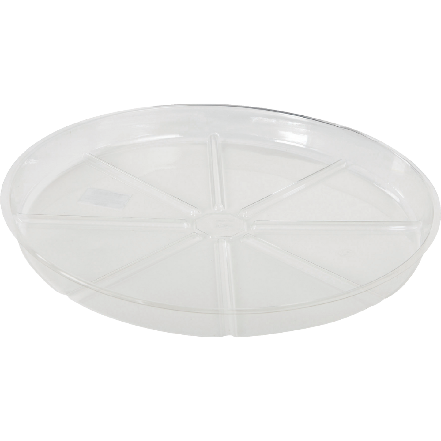 Best Garden 14 In. Clear Vinyl Flower Pot Saucer Image 1