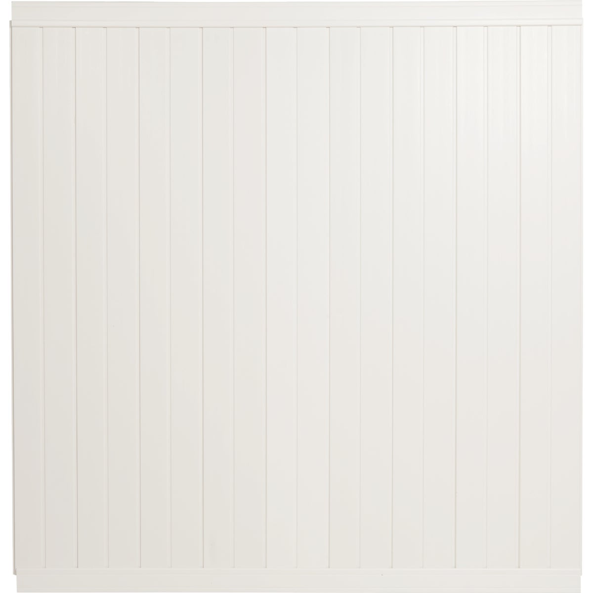 6 Ft. H. x 6 Ft. L. Standard White Vinyl Privacy Fence