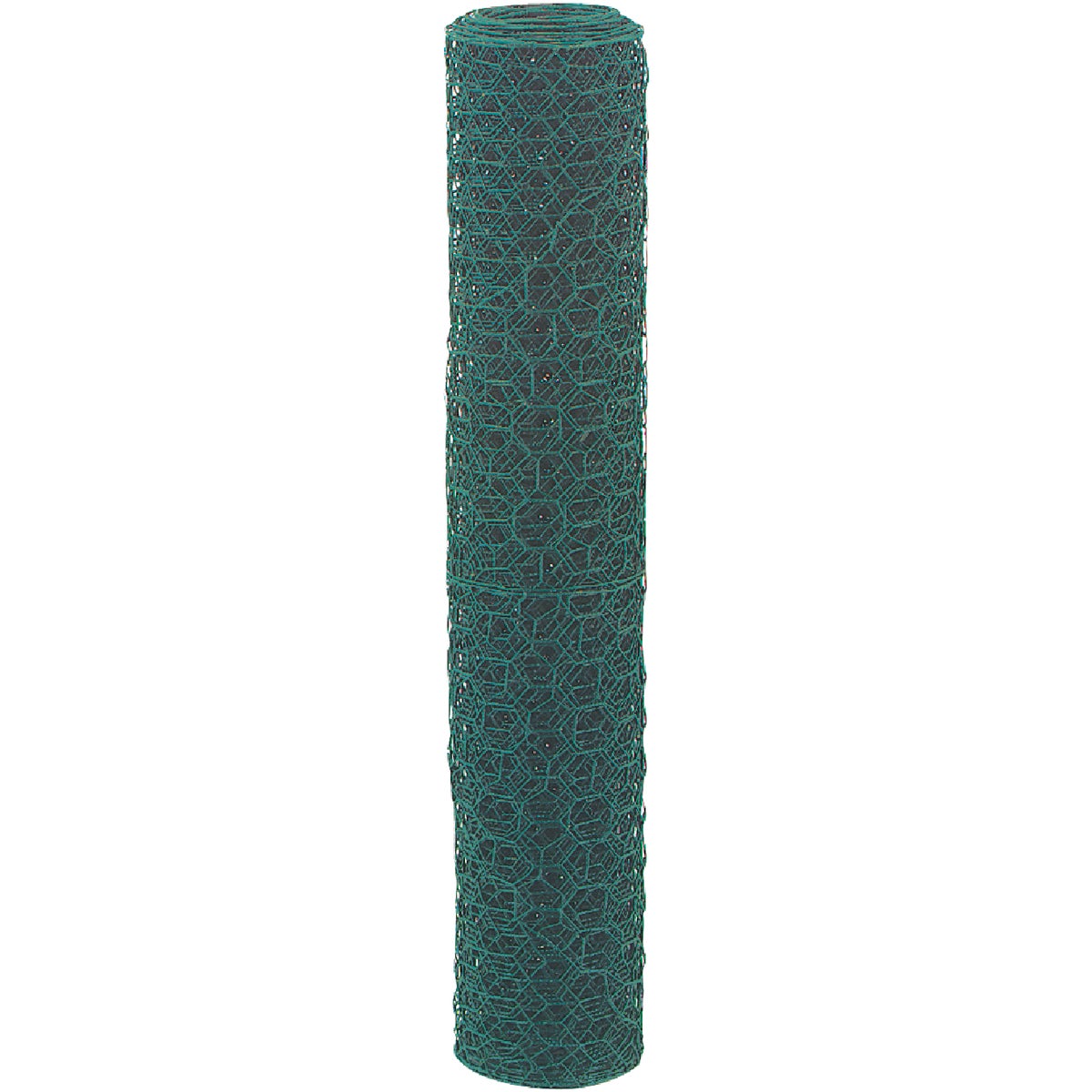 1 In. x 24 In. H. x 25 Ft. L. Green Vinyl-Coated Poultry Netting Image 3