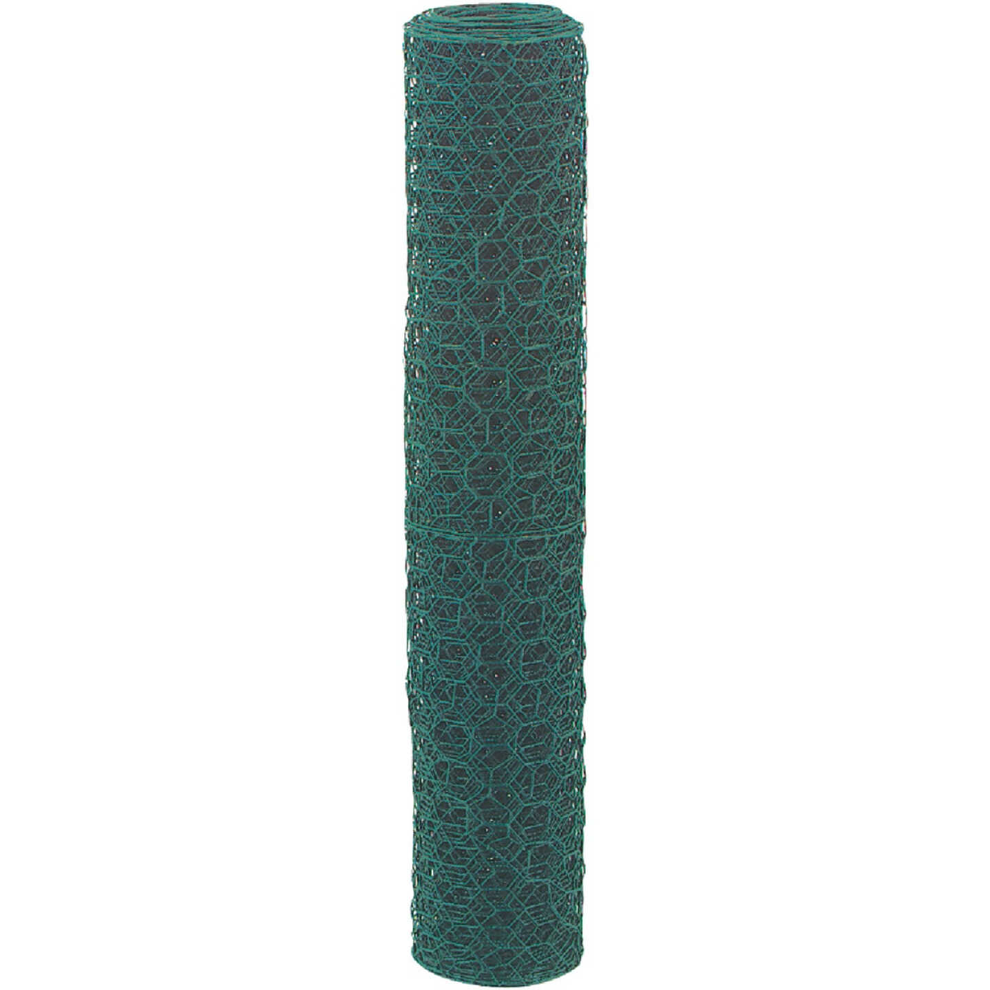 1 In. x 48 In. H. x 25 Ft. L. Green Vinyl-Coated Poultry Netting Image 2