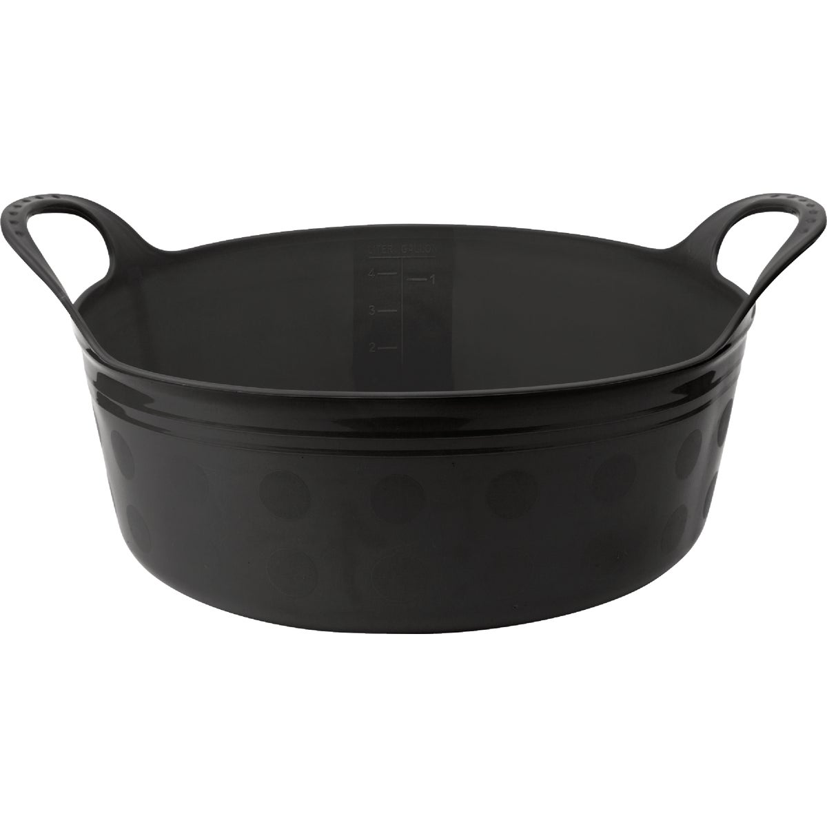 Tuff Stuff 5 Qt. Black Plastic Flex Tub