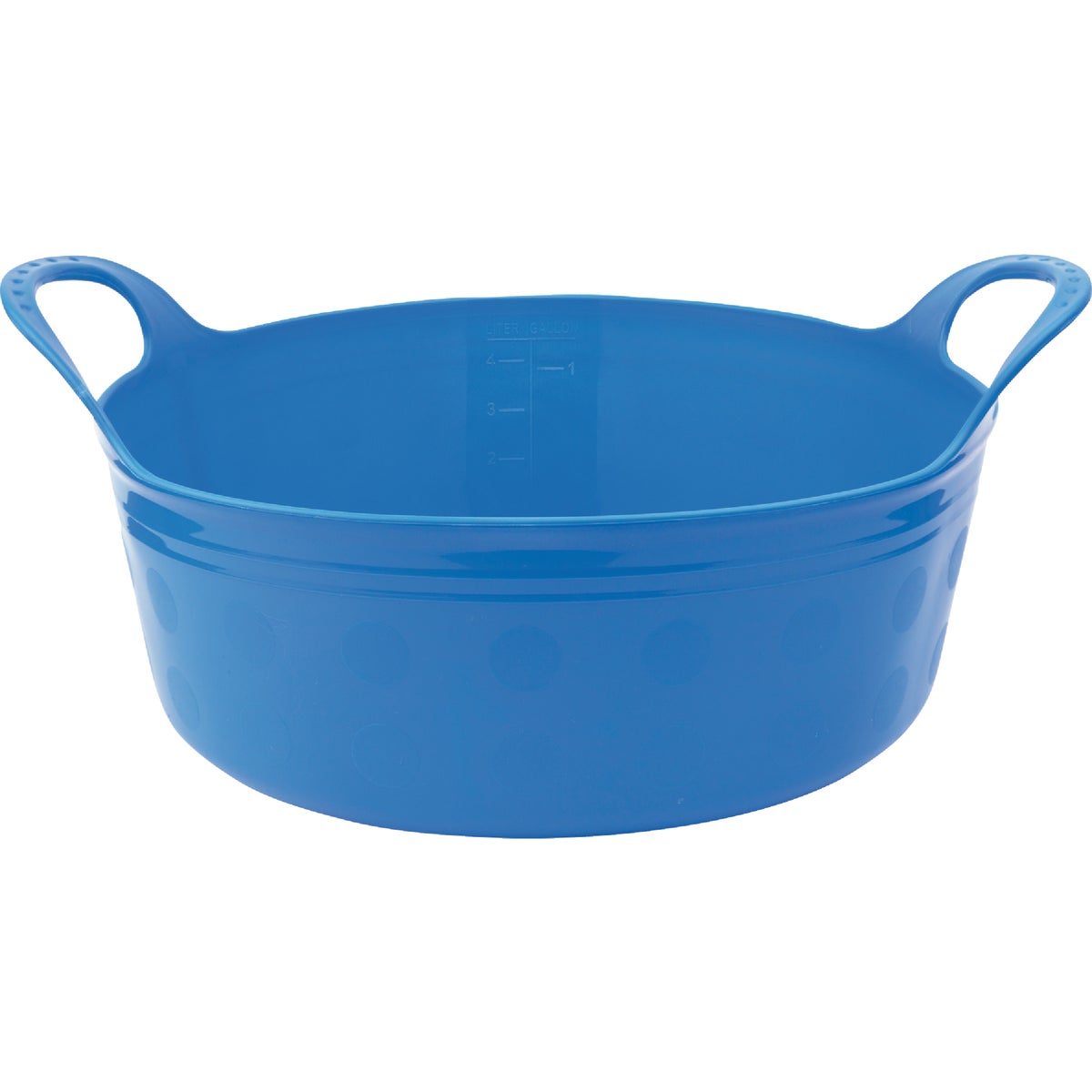 Tuff Stuff 5 Qt. Sky Blue Plastic Flex Tub