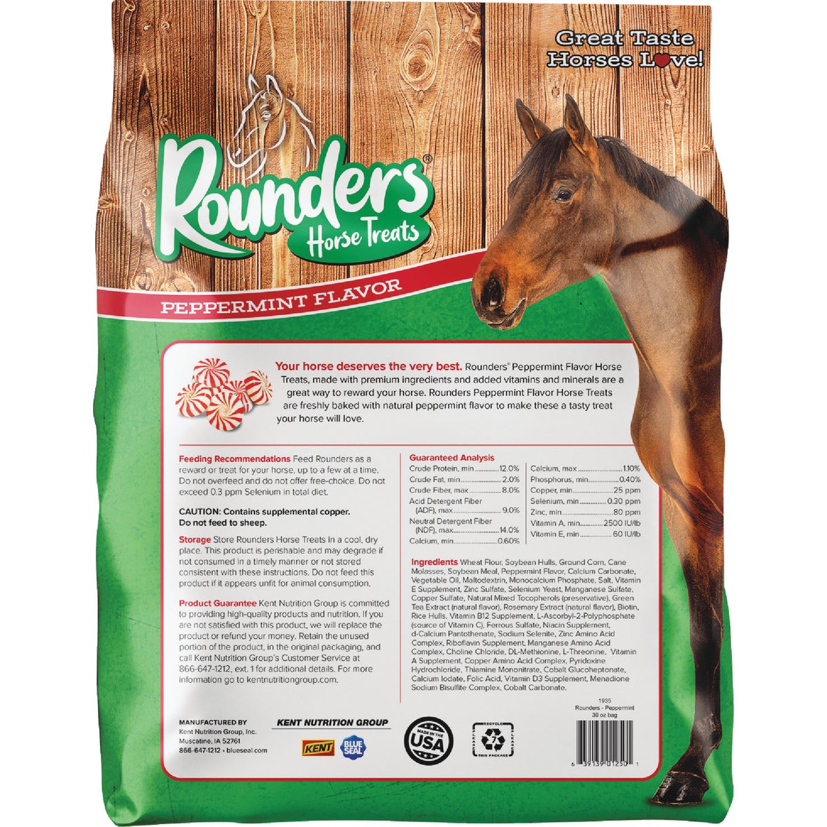 Kent Rounders 30 Oz. Peppermint Horse Treats Image 5