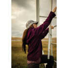 Berne Women's Medium Plum Sherpa-Lined Softstone Duck Hooded Jacket Image 2