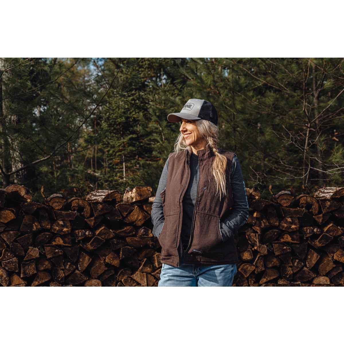 Berne Softstone Women's 2XL Tuscan Sherpa-Lined Vest Image 2