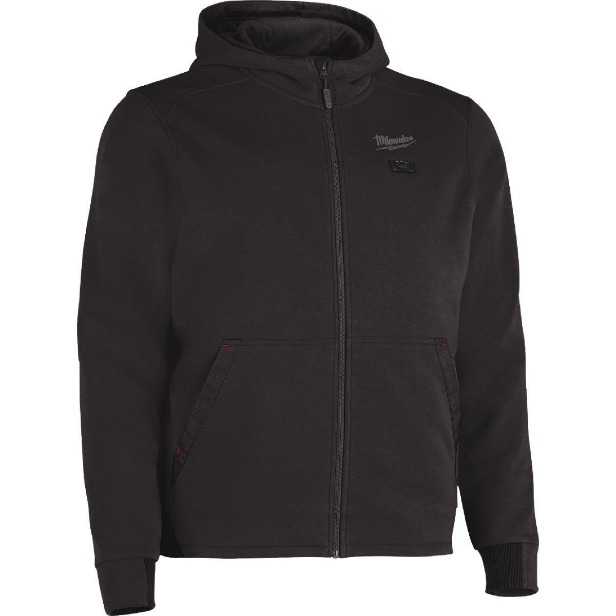 Milwaukee M12 Men's 2X Black Full-Zip Heated Hoodie Image 6