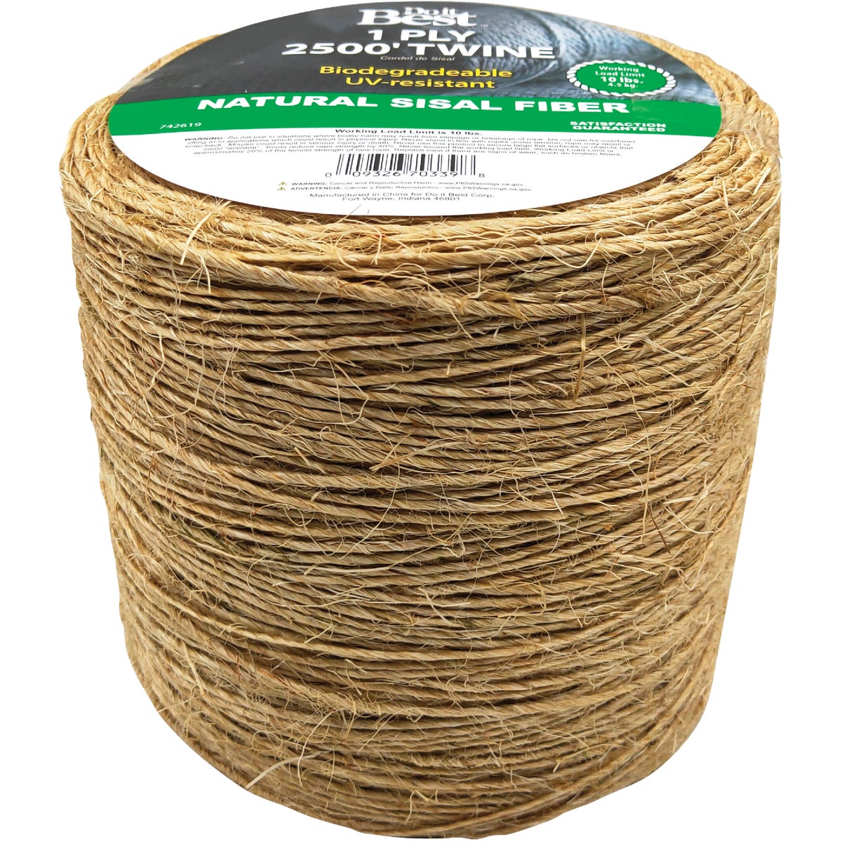Do it Best 1-Ply x 2500 Ft. Tan Sisal Fiber Twine Image 2