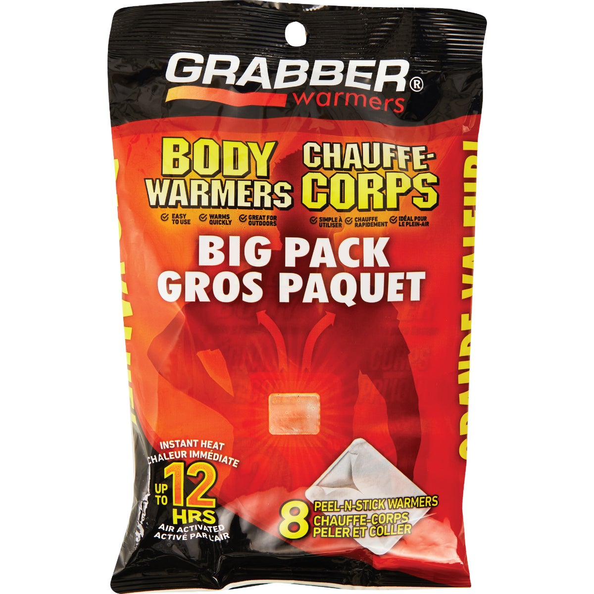 Grabber Disposable Adhesive Body Warmer (8-Pack) Image 5
