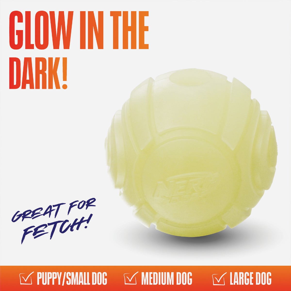 Nerf Dog 2.5 In. TPR Glow Sonic Ball Image 2