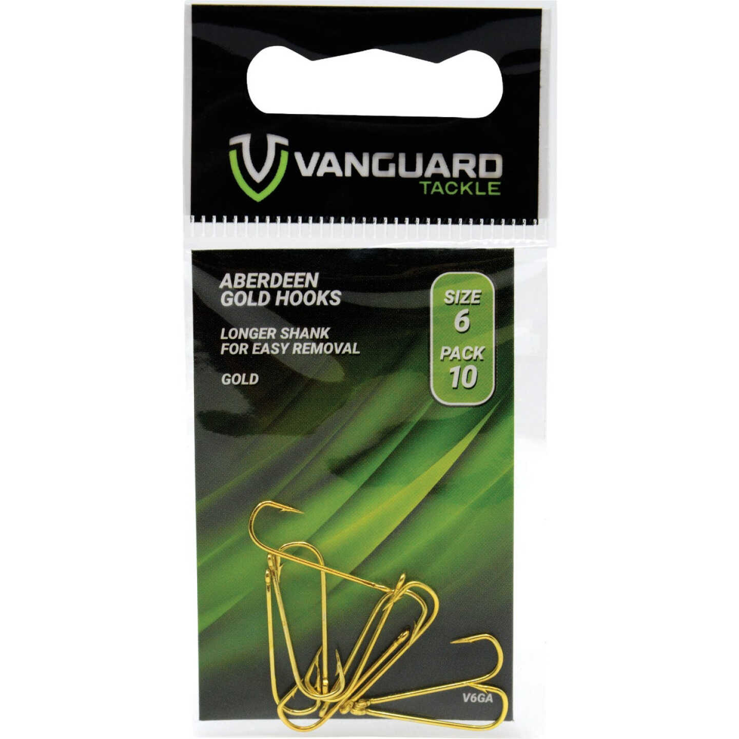 Vanguard Size 6 Aberdeen Gold Hooks (10-Pack) Image 1