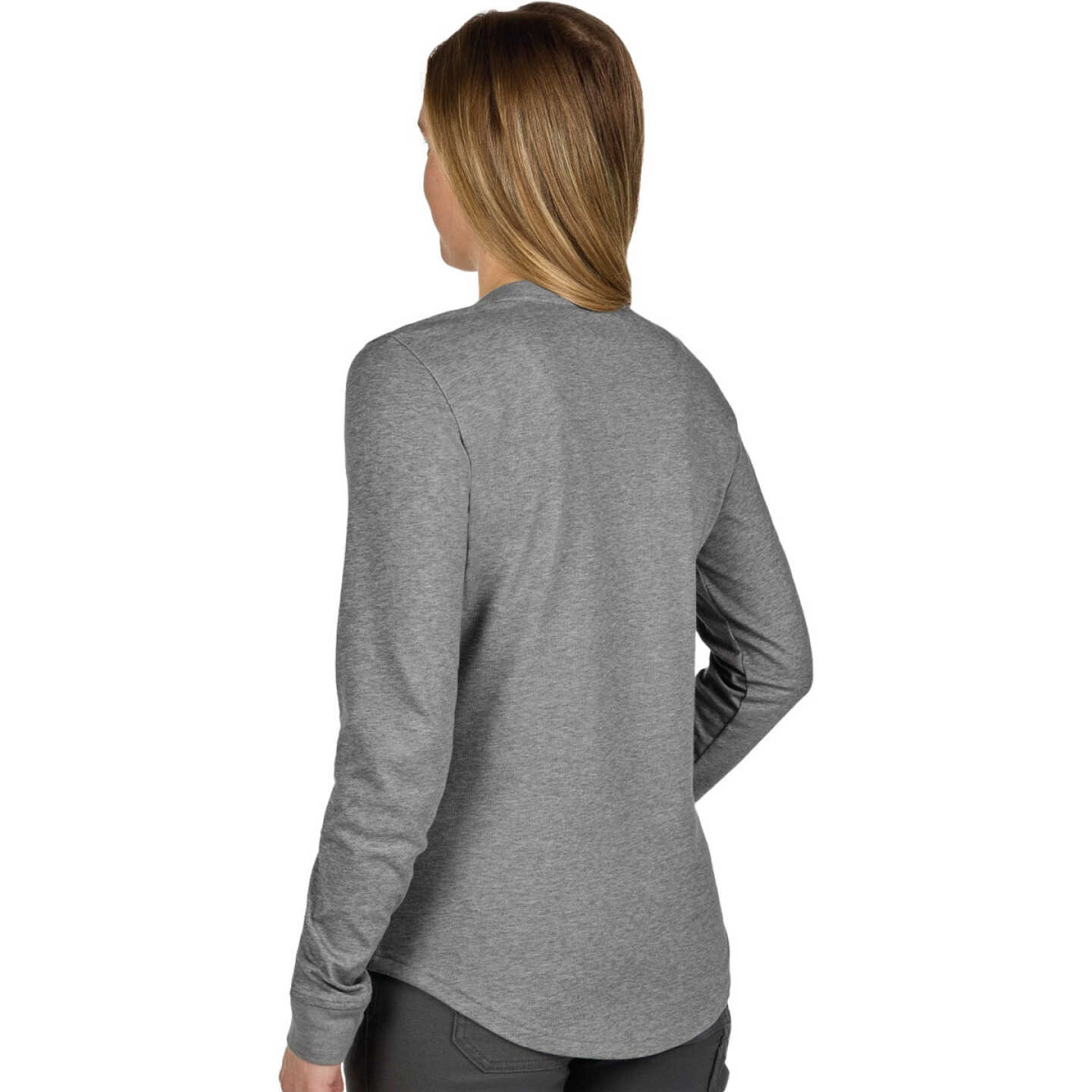 Milwaukee FREEFLEX Women's Large Gray Long Sleeve Hybrid T-Shirt Image 7