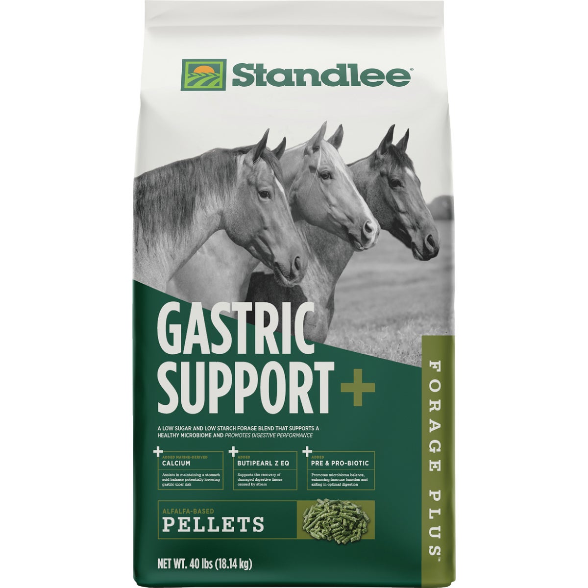 Standlee Forage Plus 40 Lb. Gastric Support Pellets Horse Feed
