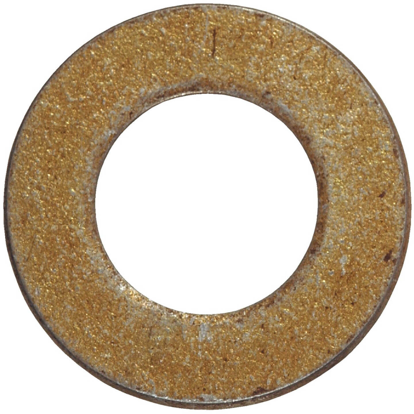 Hillman 7/16 In. SAE Hardened Steel Yellow Dichromate Flat Washer (50 Ct.) Image 1