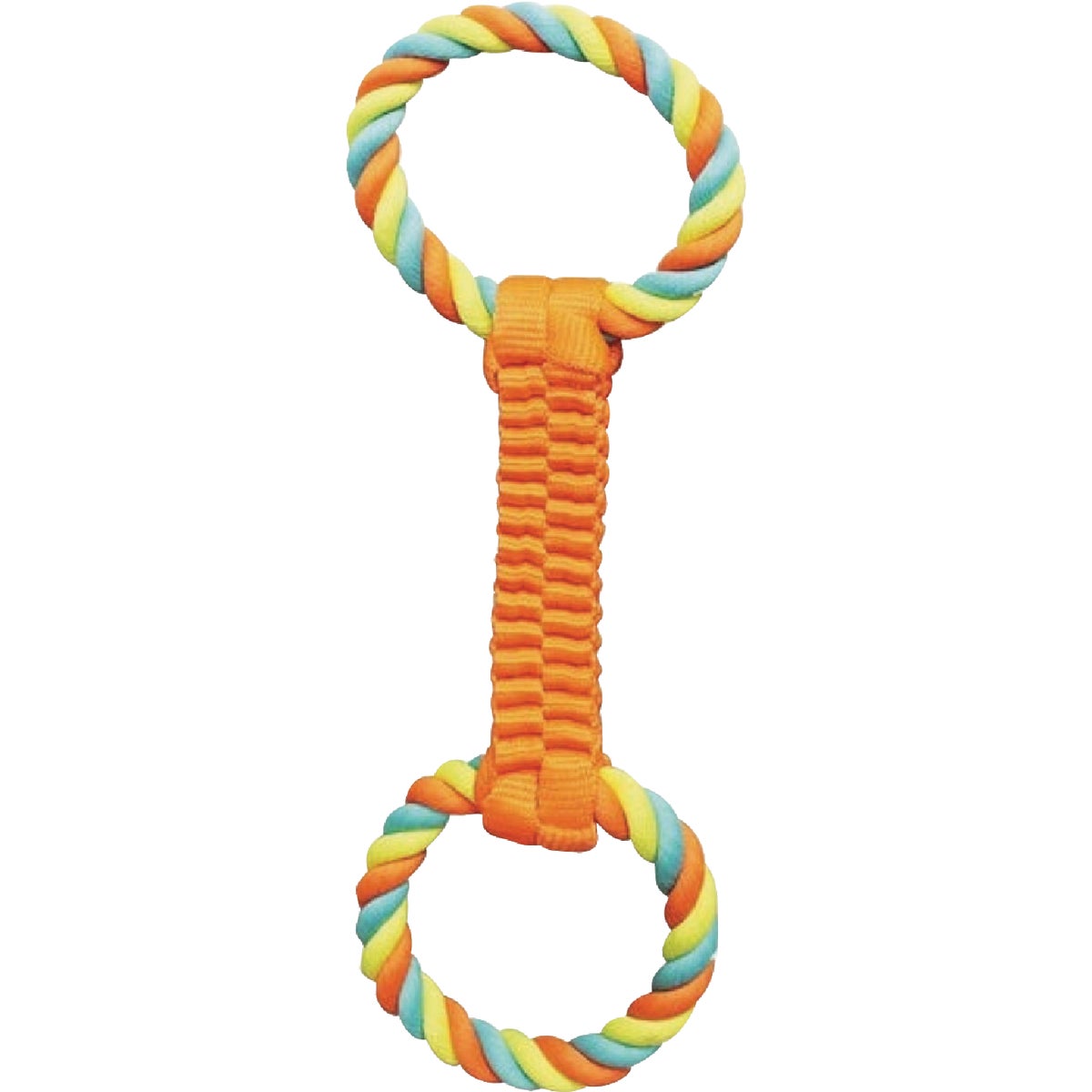 Boss Pet Chomper Ballistic Weave with Rope Tug Dog Toy