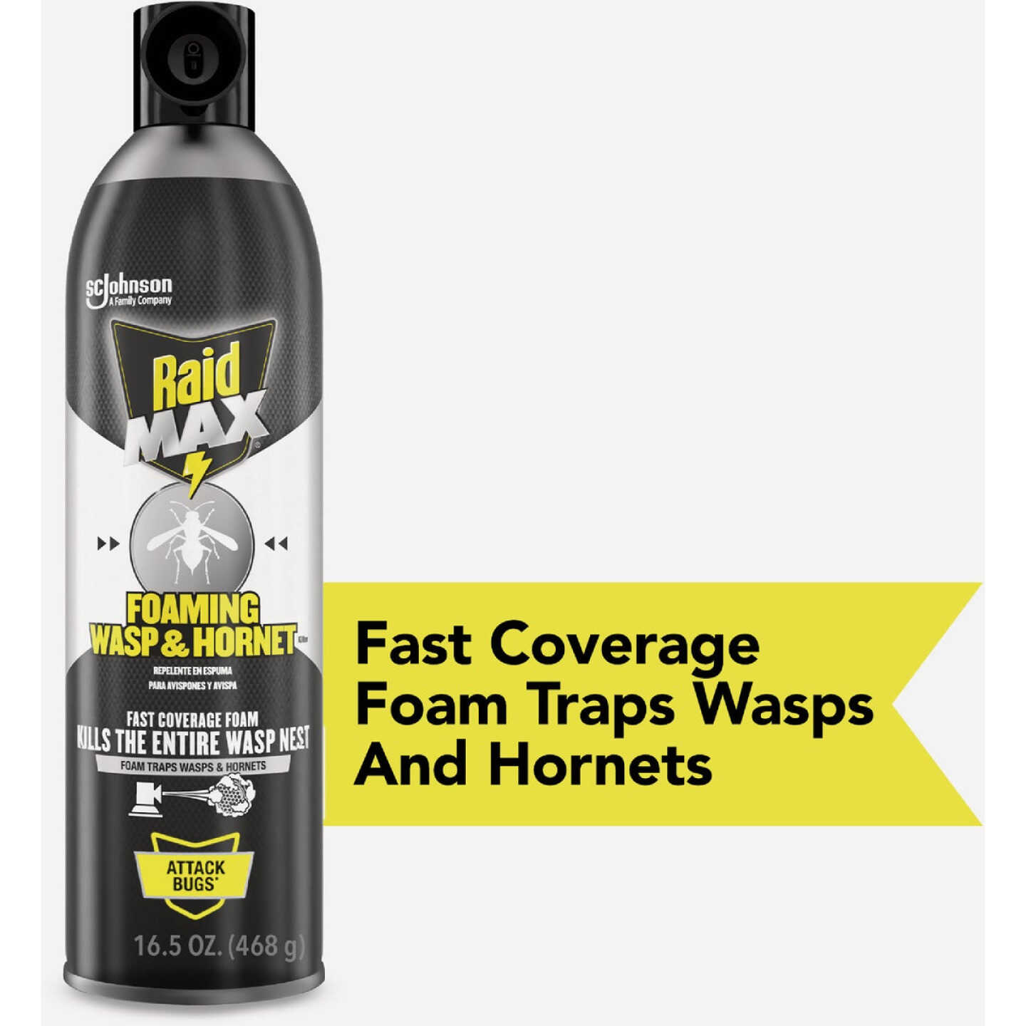 Raid Max 16.5 Oz. Foam Wasp & Hornet Killer Image 2