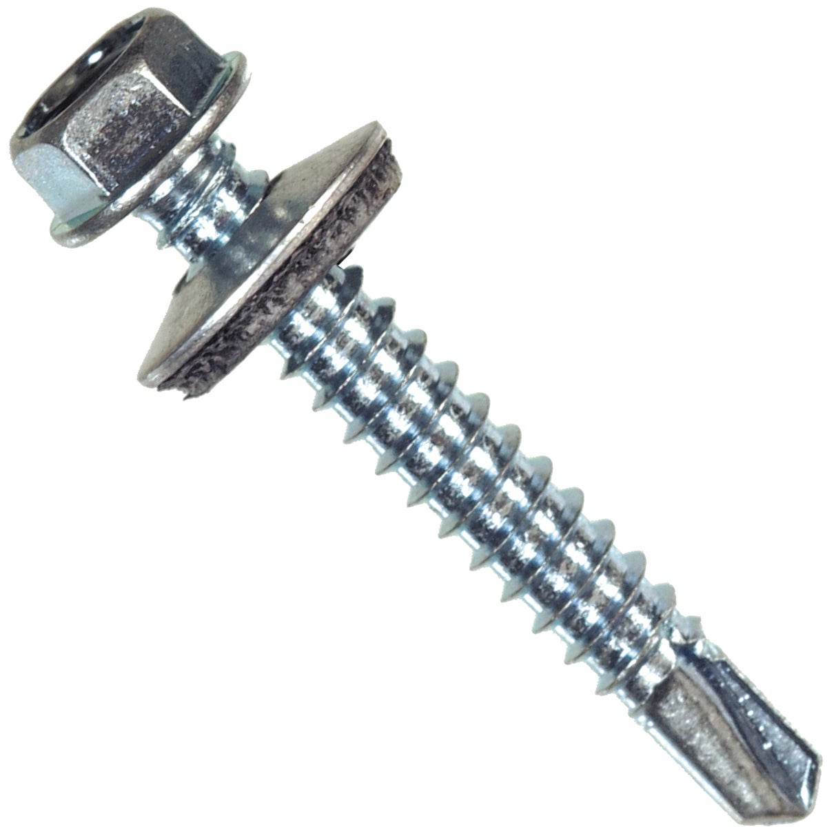 Hillman 1/4 In. - #14 x 1 In. Washer Head Self-Drilling Sheet Metal Screw (100-Count)